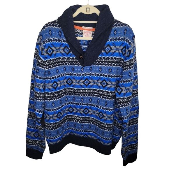Brooks Brothers Vintage Lambswool Nordic sweater size XL